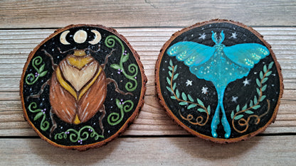Hand Painted Coasters set of 4