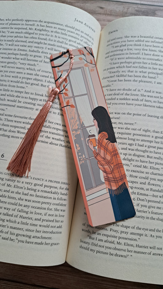 Autumn Morning Coffee Page Marker (rose gold)