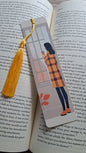 Girl at the Window with Coffee Page Marker (golden rod)