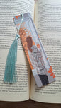 Autumn Girl Standing at the Window Page Marker (teal)