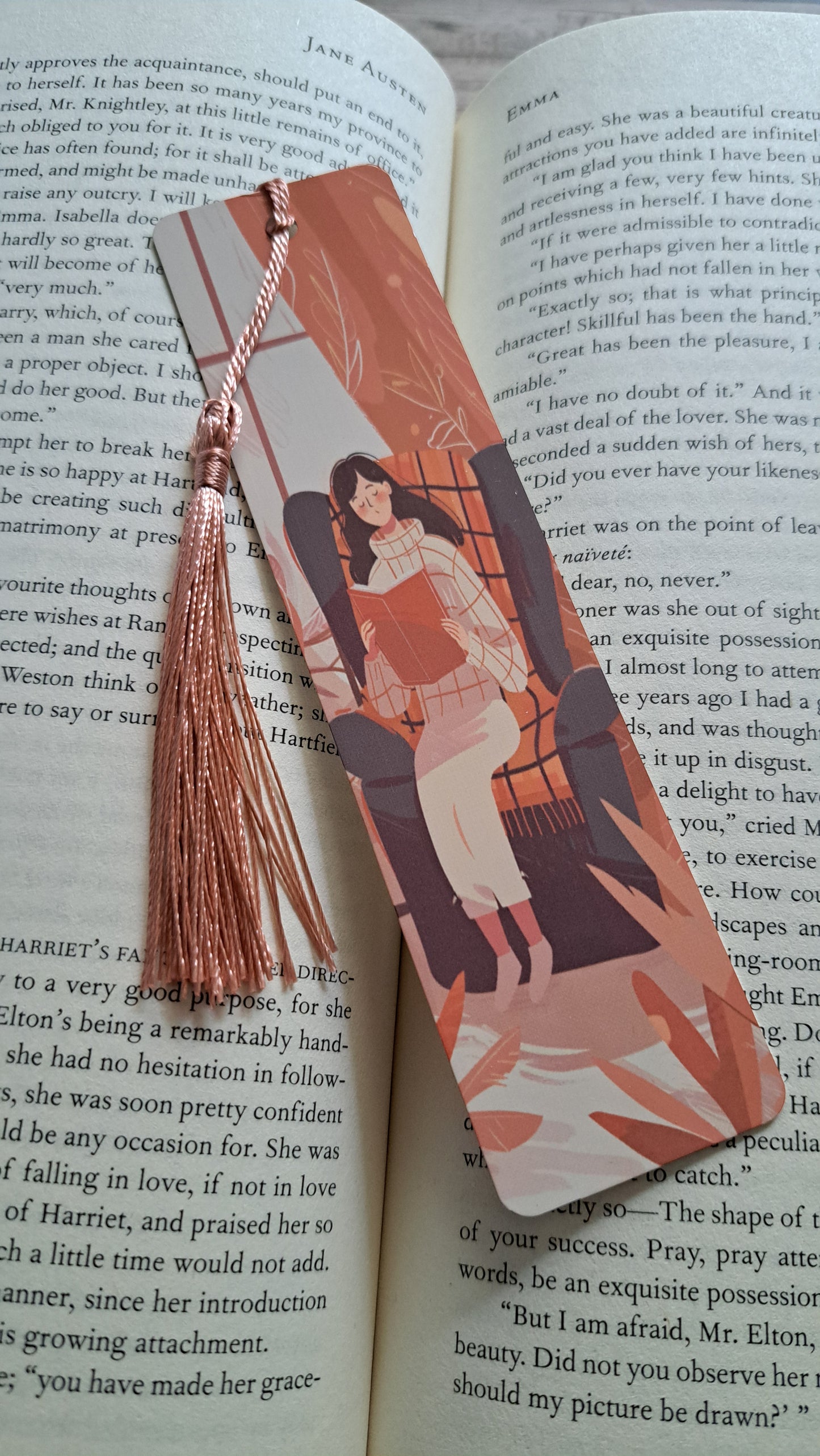 Autumn Reading Page Marker (rose gold)