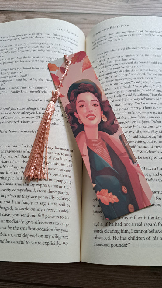 Autumn Girl Page Marker (rose gold)