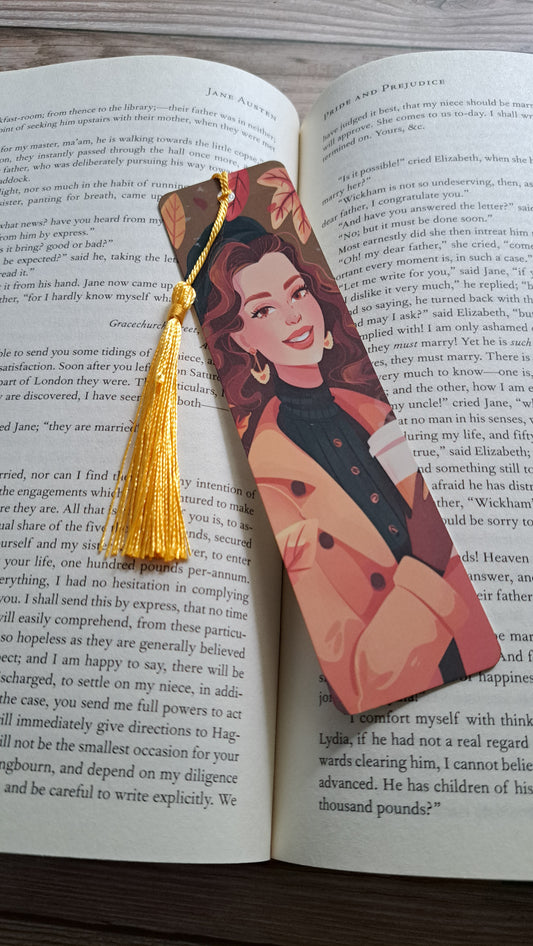 Autumn Girl Page Marker (golden rod)
