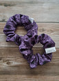 Purple Witch & Bats Scrunchie Set of 2