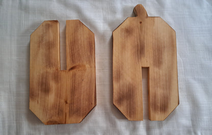 Wooden Pumpkin (Tall)