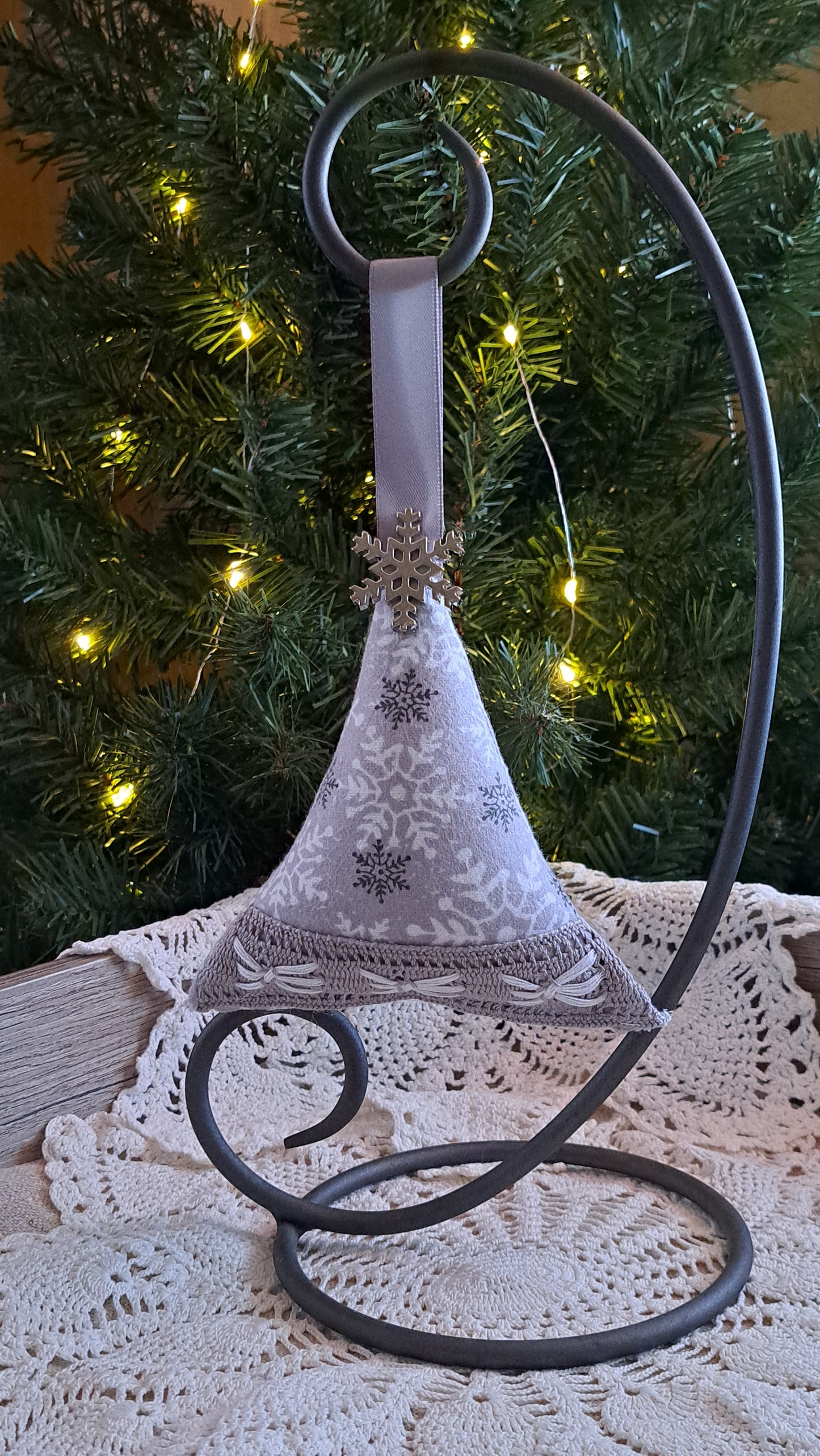 Snowflake Fleece Tree Ornament