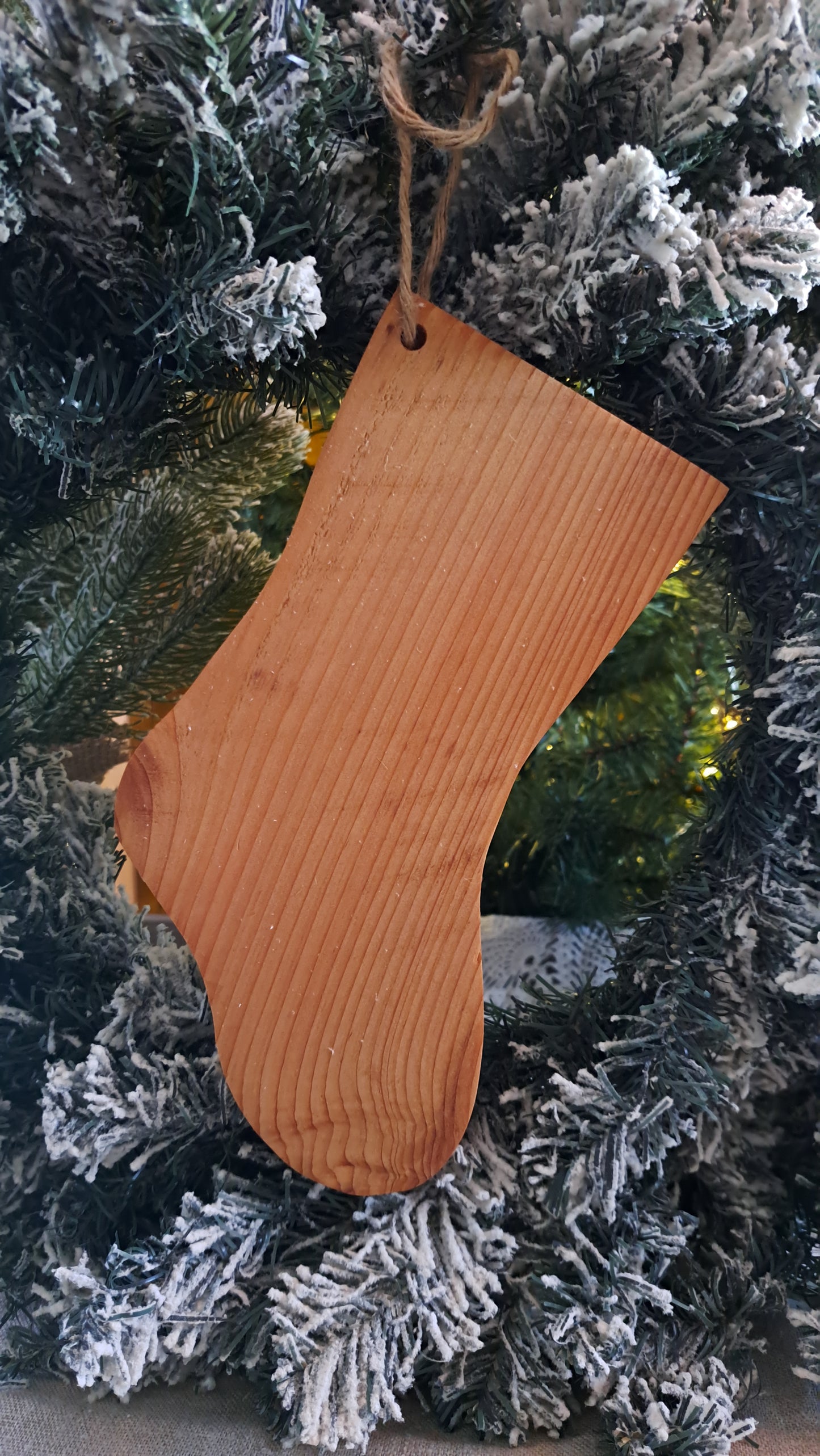 Reclaimed Cedar Wood Stocking