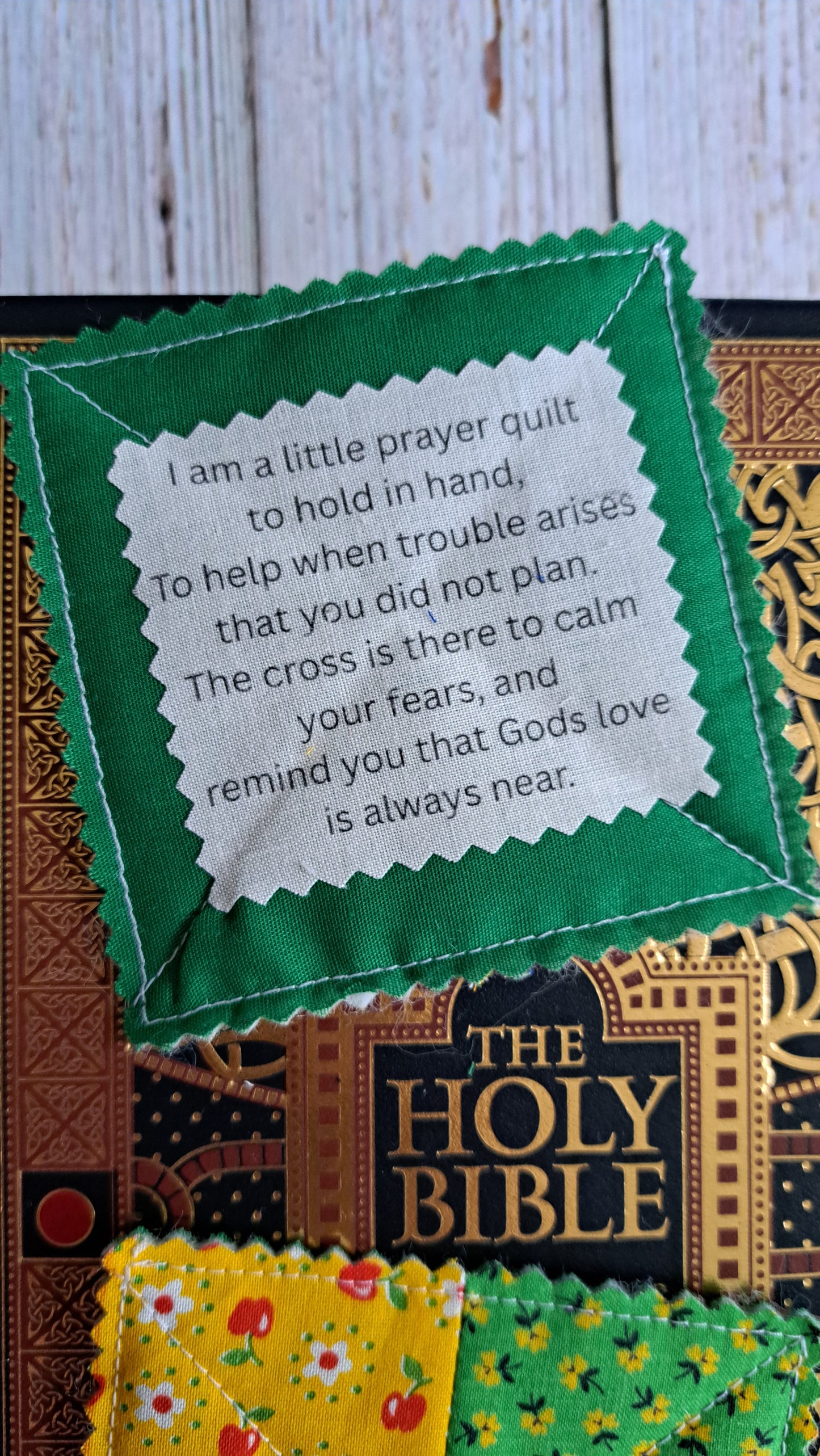 Wildflowers on the Green Pocket Prayer Quilt