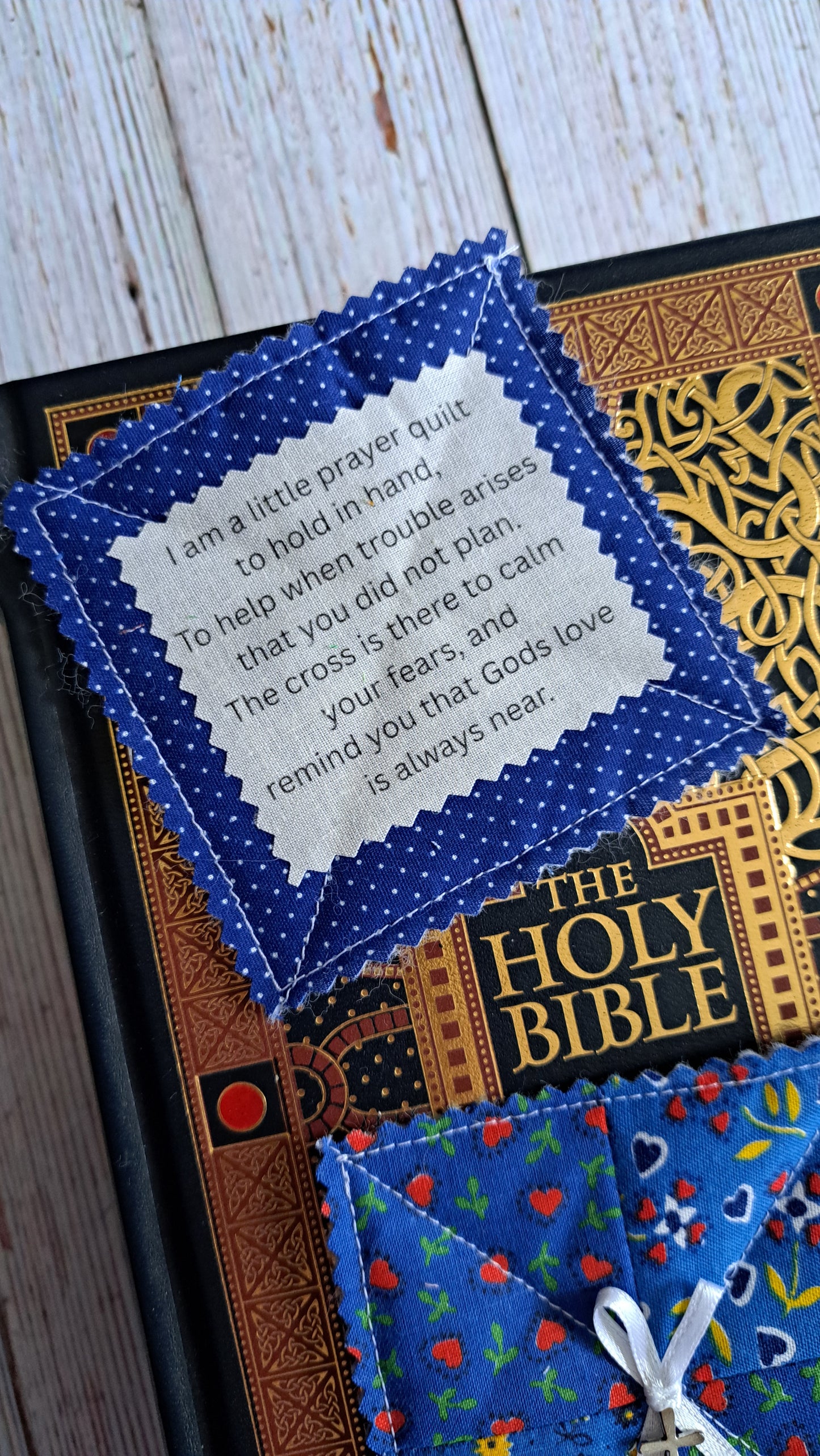 Heart full of Flowers Pocket Prayer Quilt