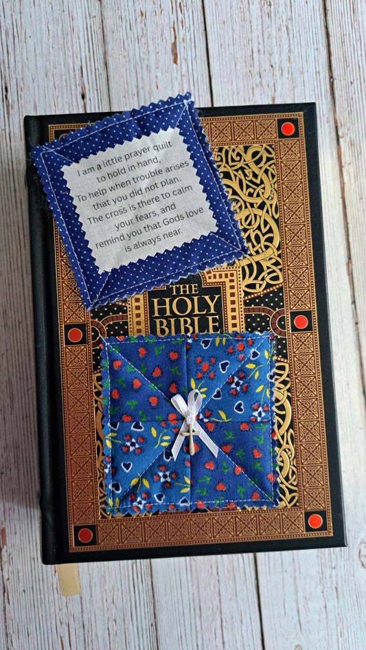 Floral Heart Pocket Prayer Quilt