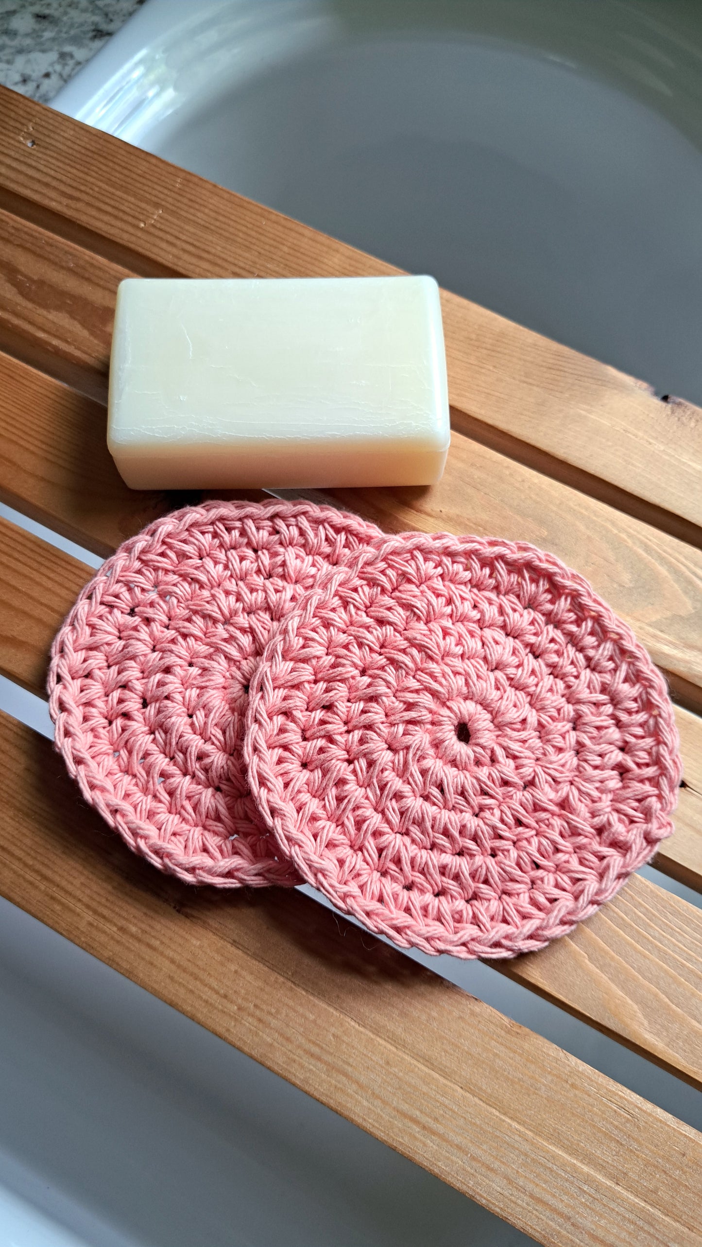 Soap Saver & Facial Scrubbies (Country Peach)