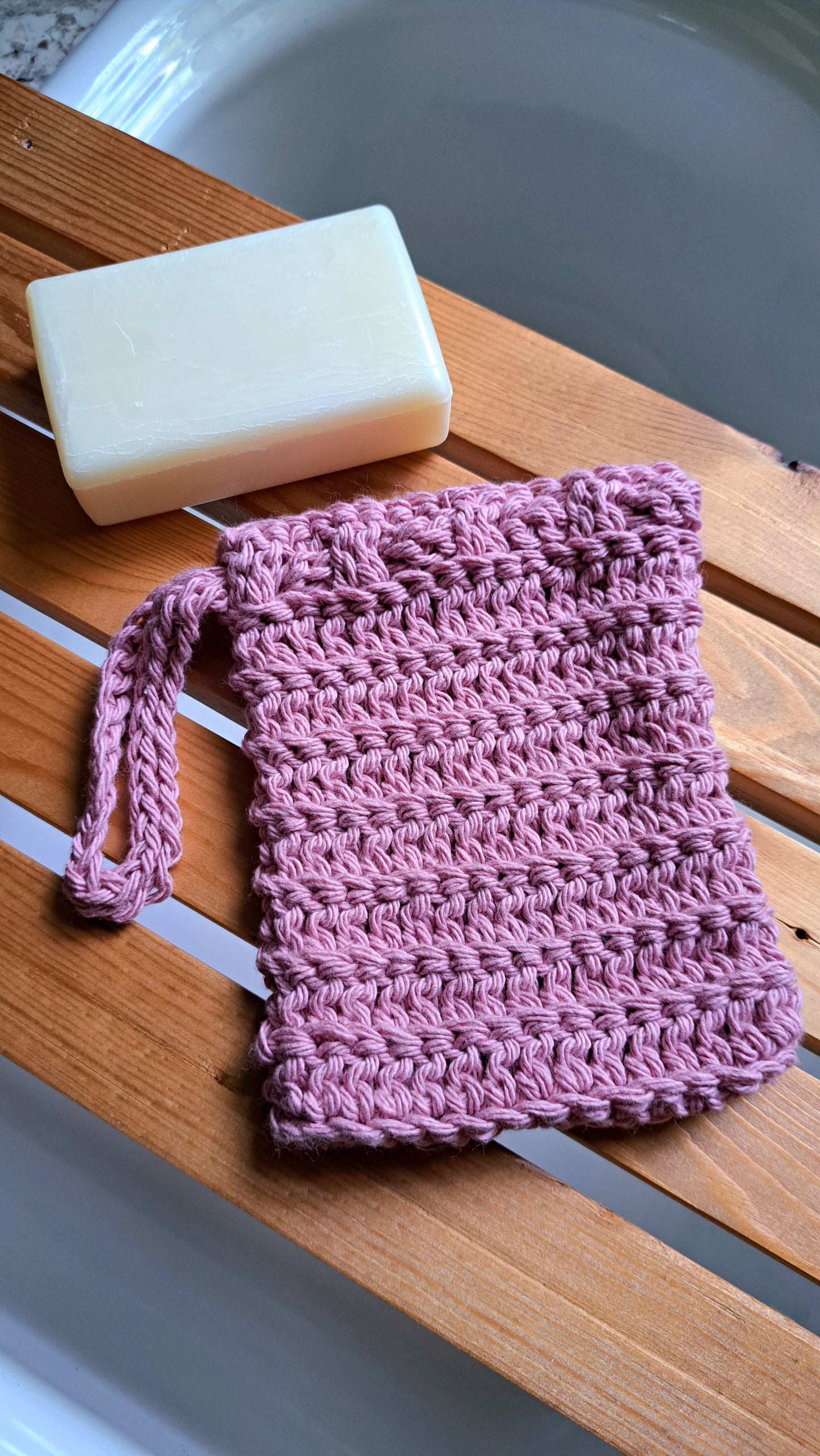Soap Saver & Facial Scrubbies (Mauve)
