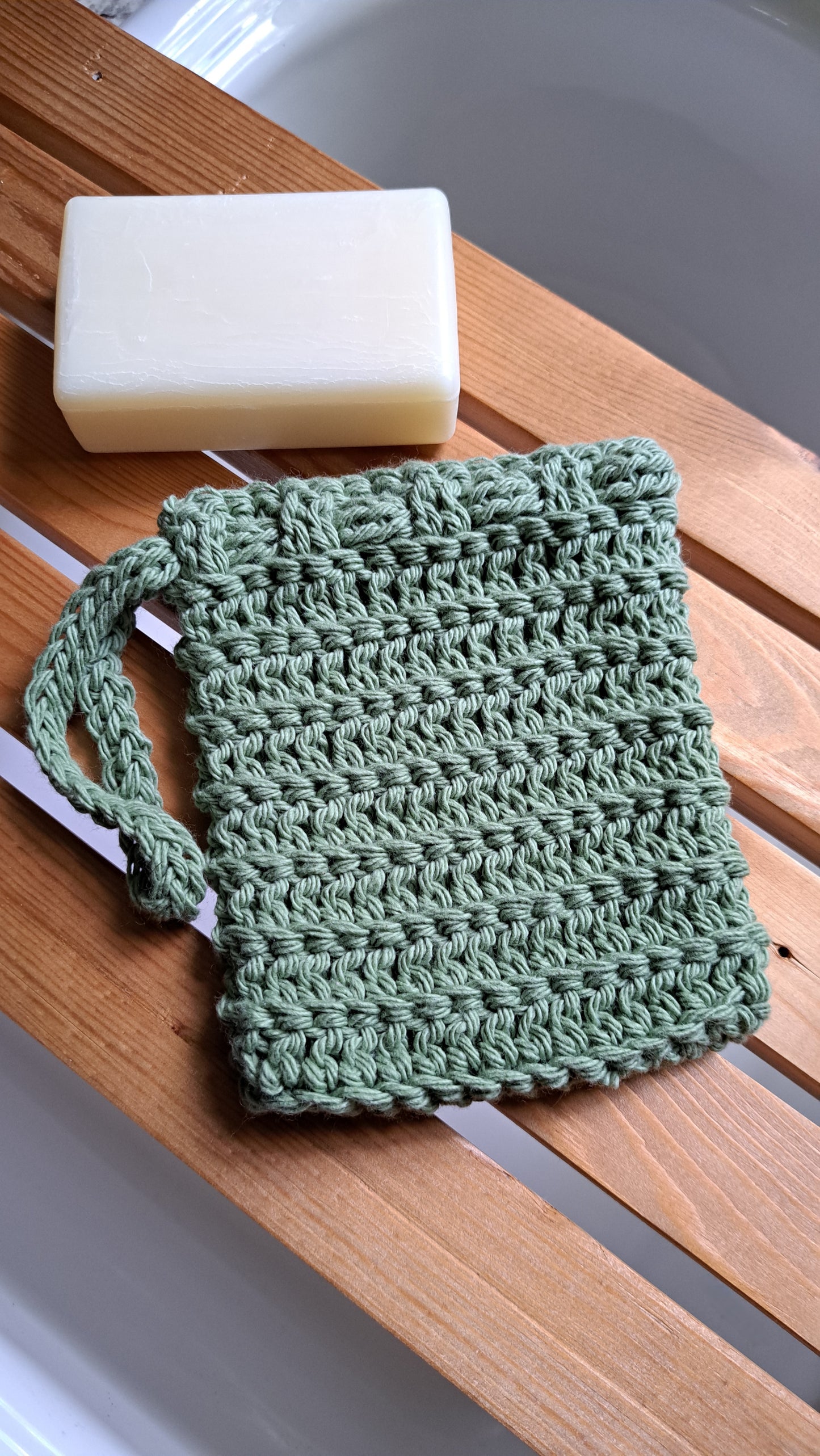 Soap Saver & Facial Scrubbies (Sage)