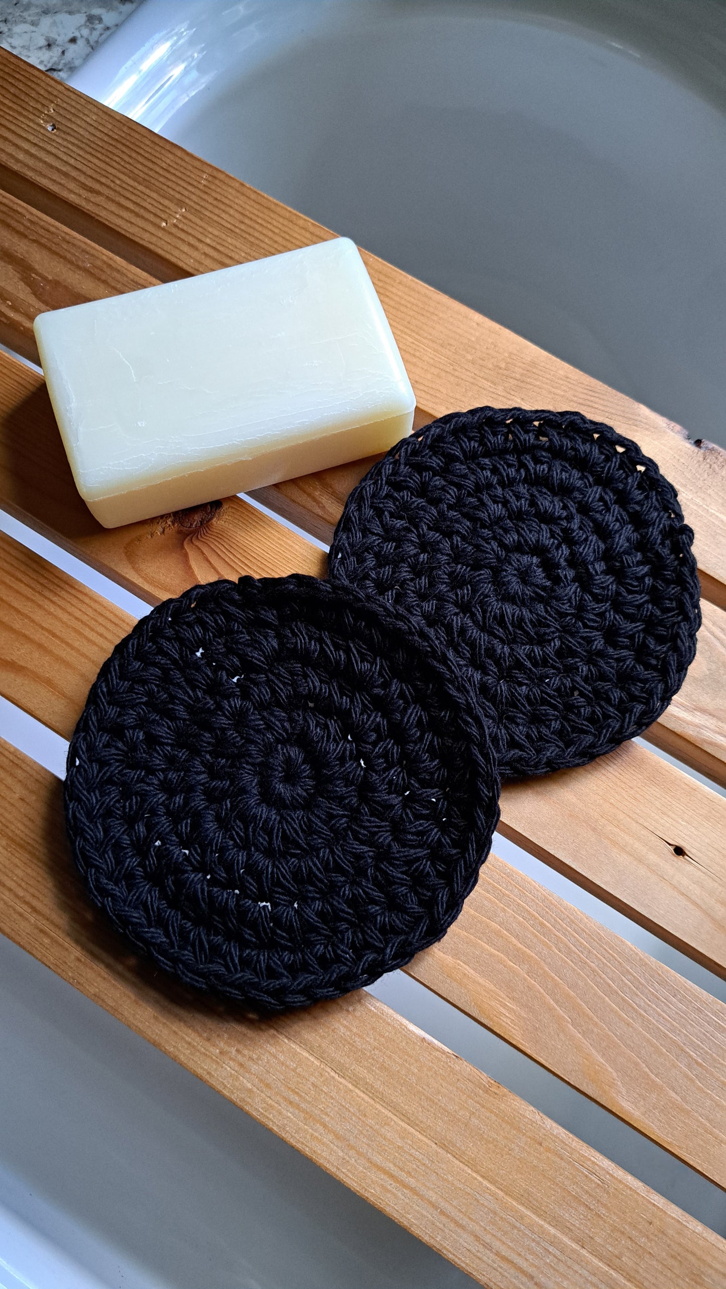 Soap Saver & Facial Scrubbies (Black)
