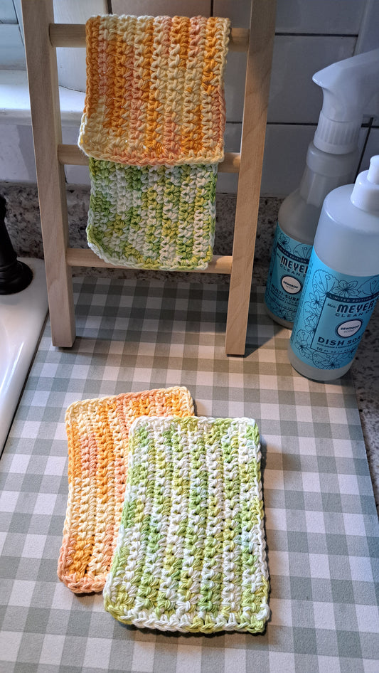 Crochet Dish Cloths (Citrus Grove)