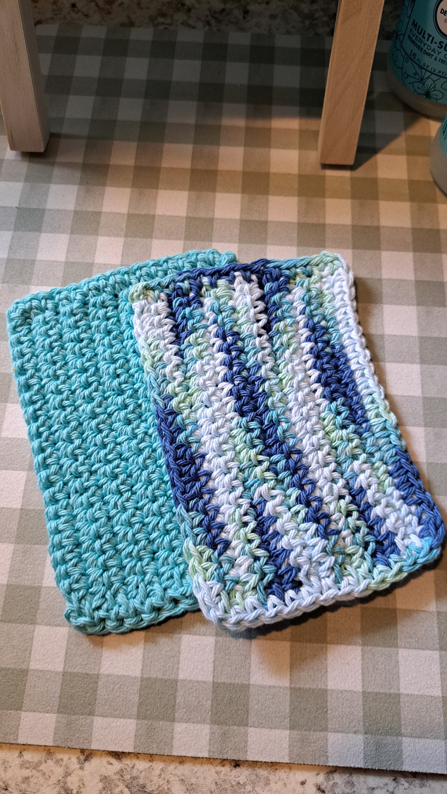 Crochet Dish Cloths (Sea Glass)