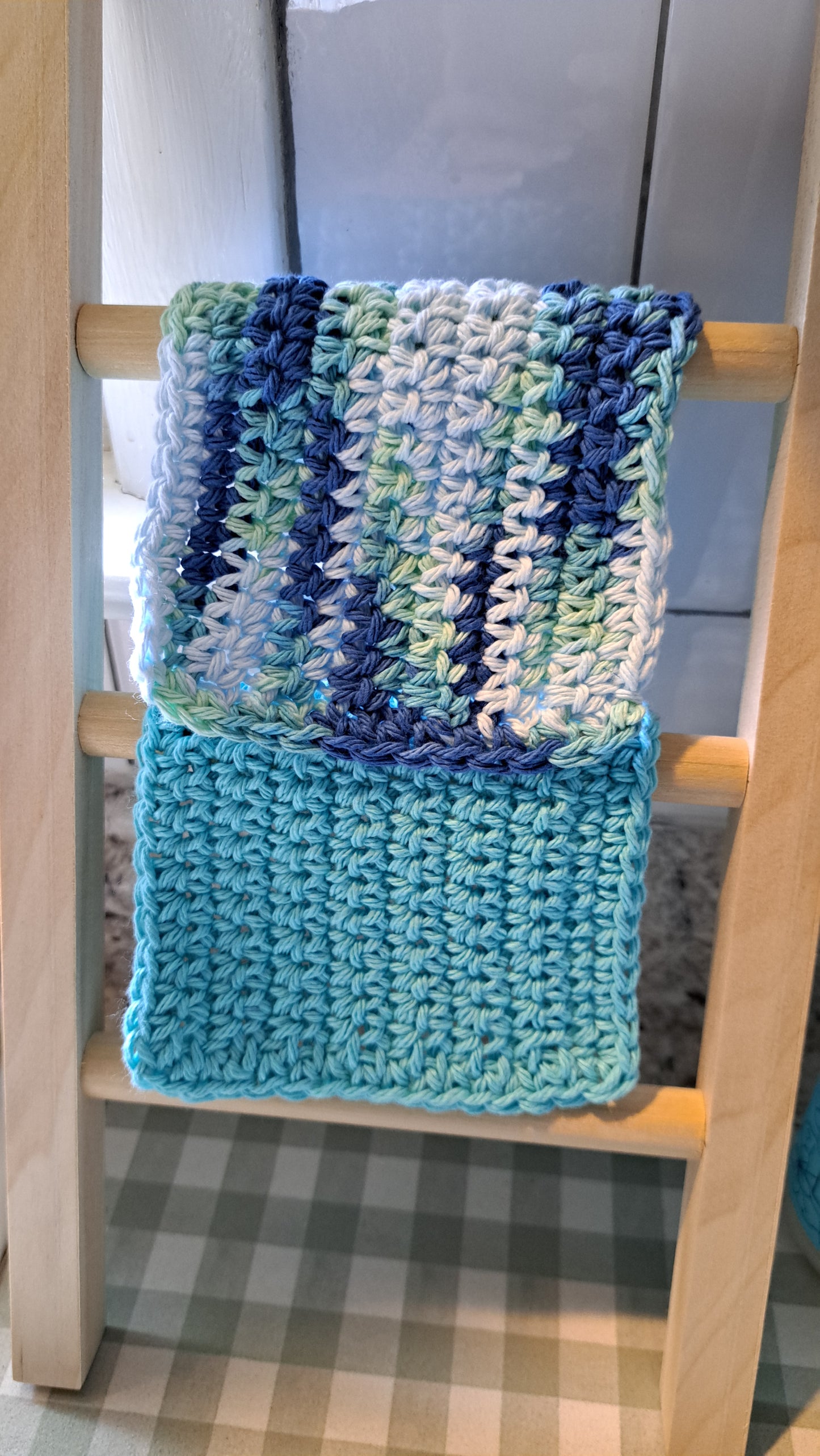 Crochet Dish Cloths (Sea Glass)