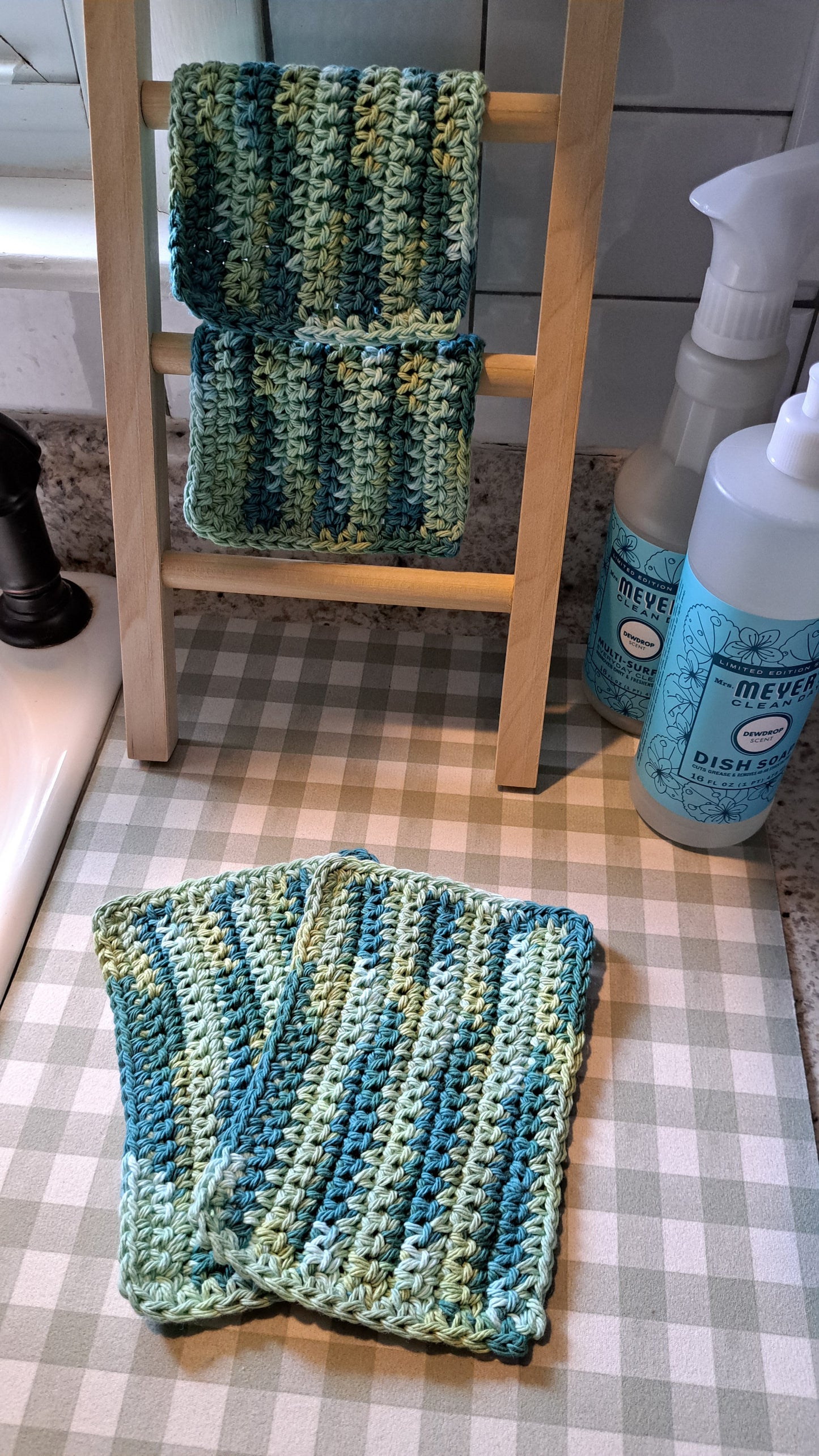 Crochet Dish Cloths (Mermaid)