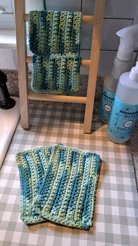 Crochet Dish Cloths (Mermaid)