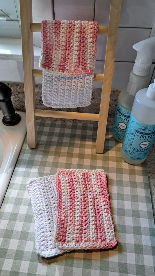 Crochet Dish Cloths (Petals in the Snow)