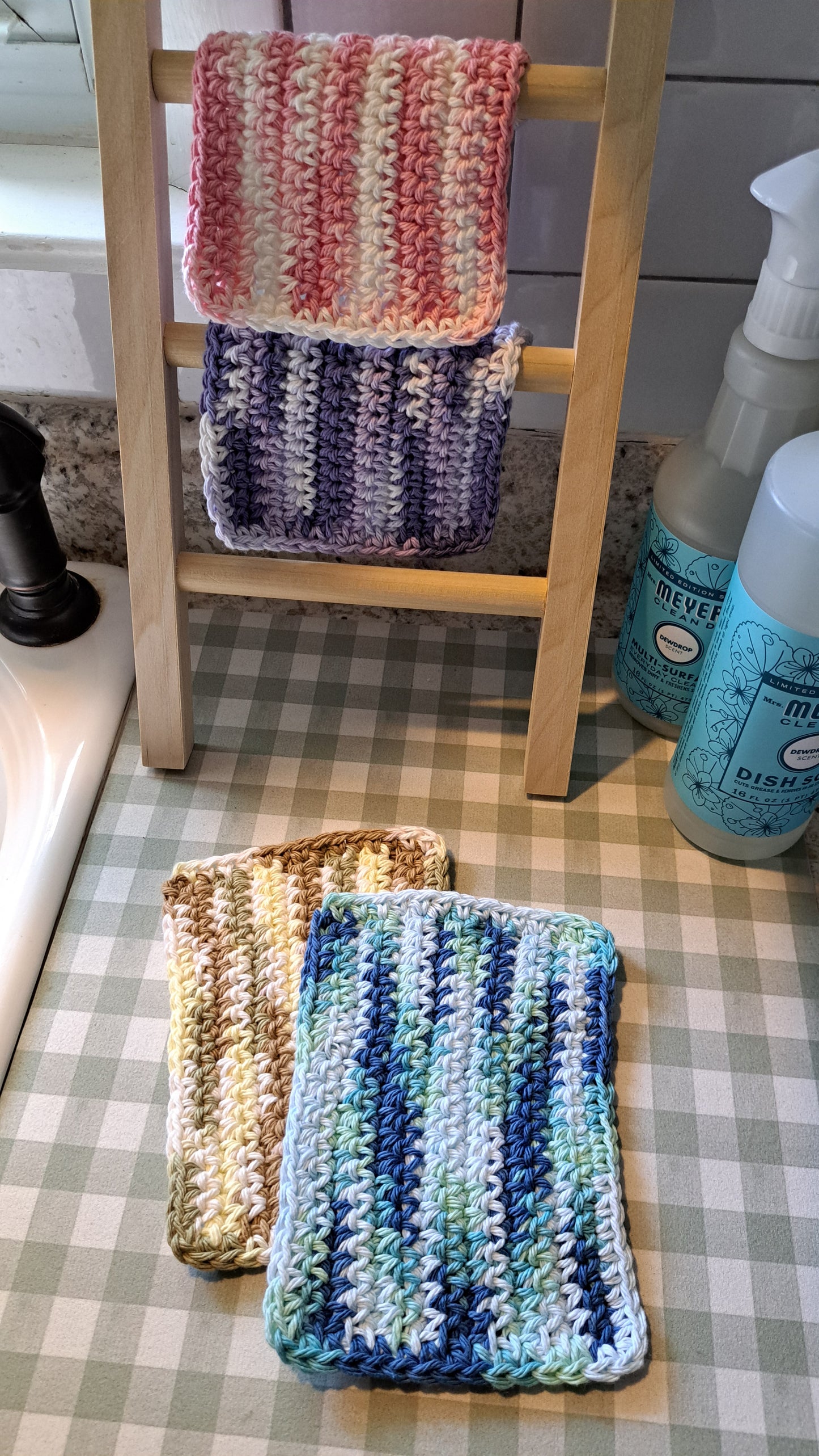 Crochet Dish Cloths (Wildflowers)