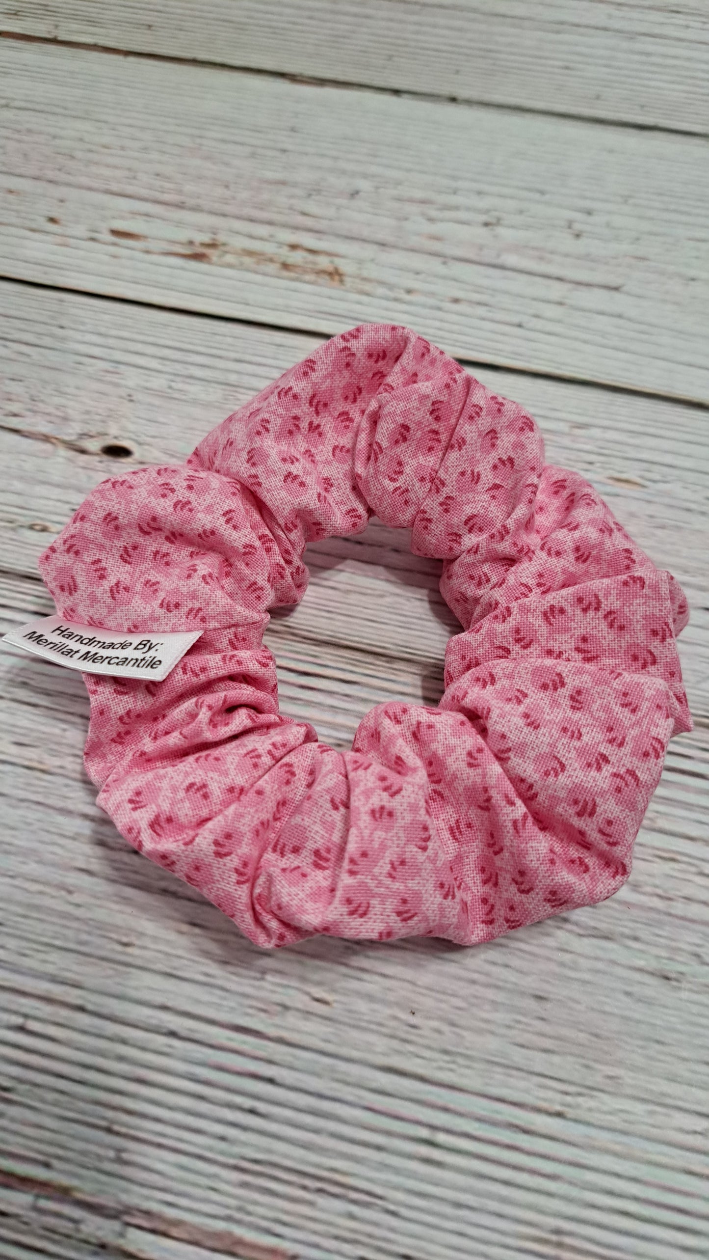 Pink Mini Floral Scrunchie Set of 2