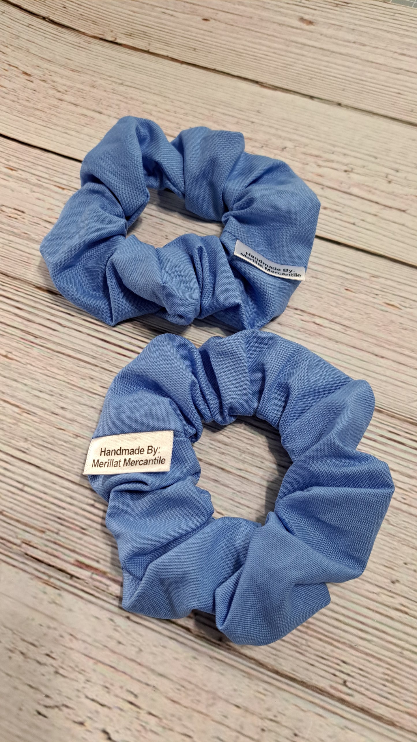 Medium Blue Scrunchie Set of 2