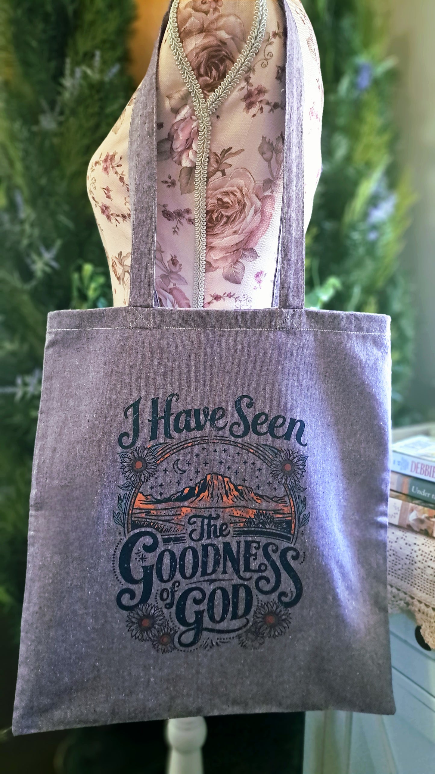 Purple I Have Seen The Goodness Of God Tote bag