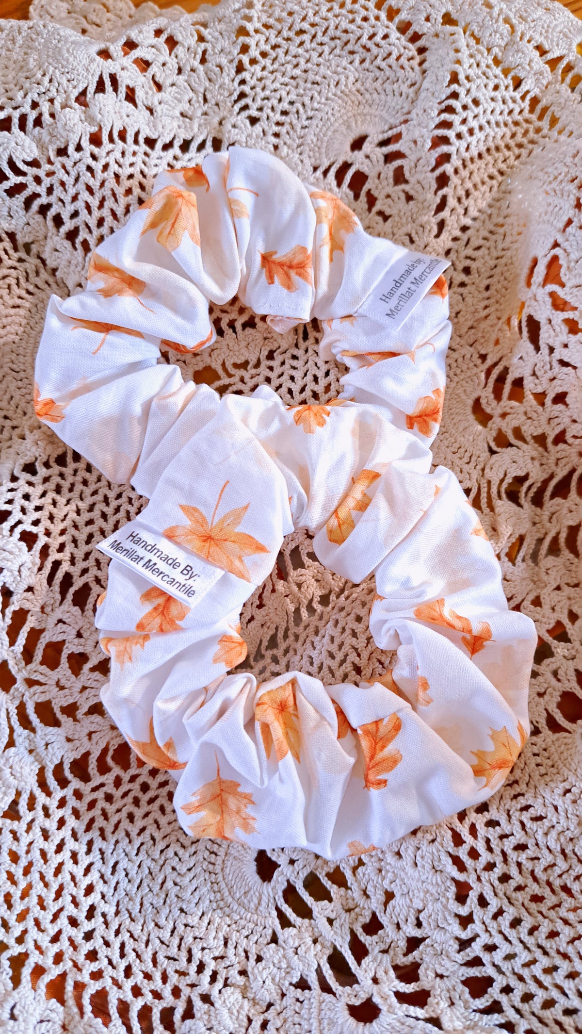 Autumn Leaves Scrunchies Set of 2