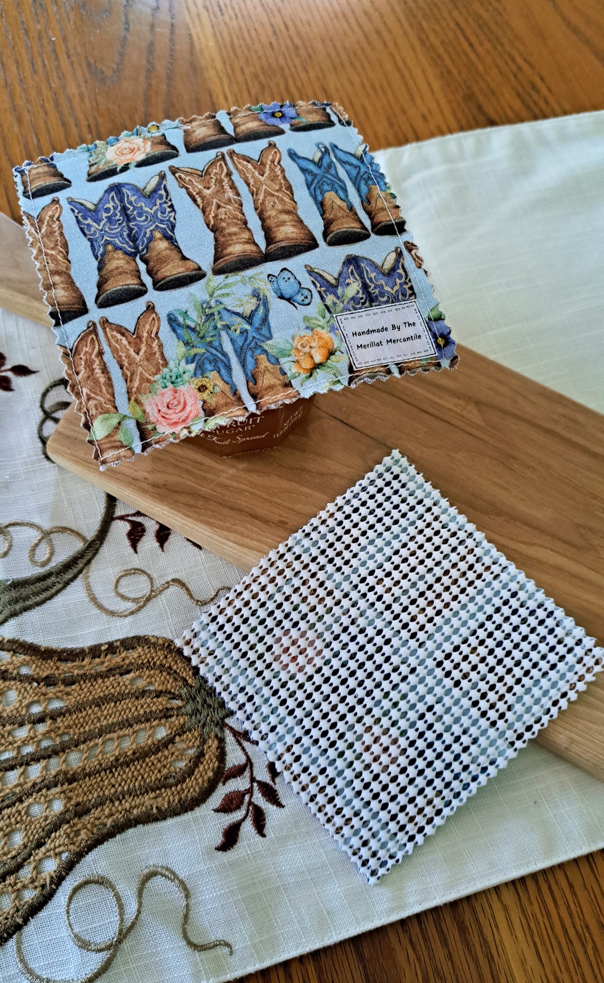 Set of Two Jar Grippers - Boots and Butterflies