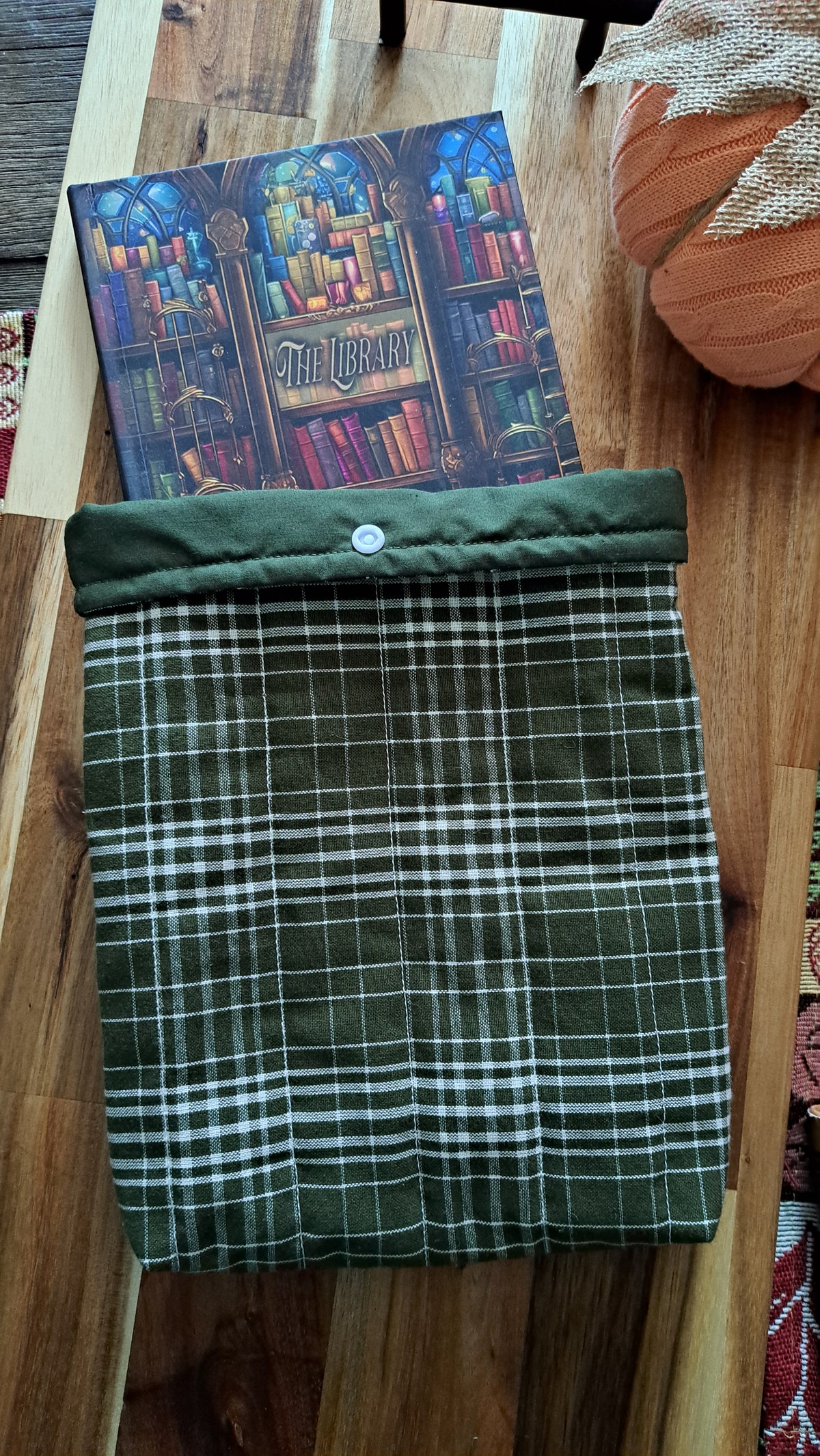 Kindle-Book-Tablet Pouch - Woodland Tartan