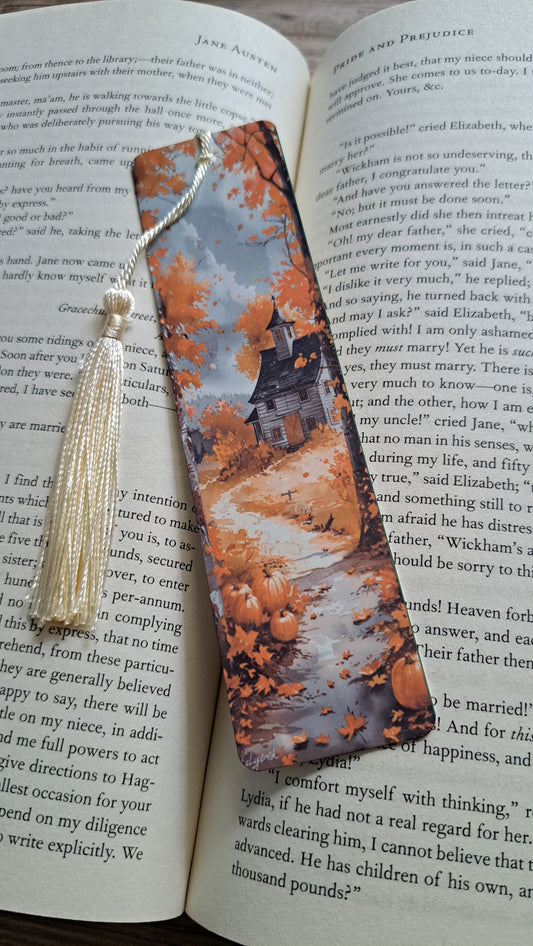 Autumn Scene 4 Page Marker (cream)