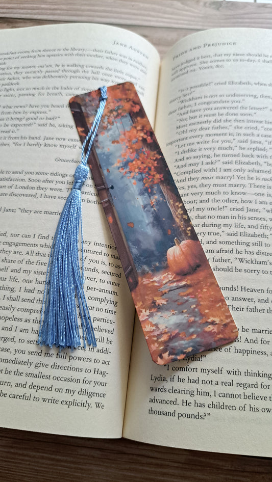 Autumn Scene 6 Page Marker (M. Blue)