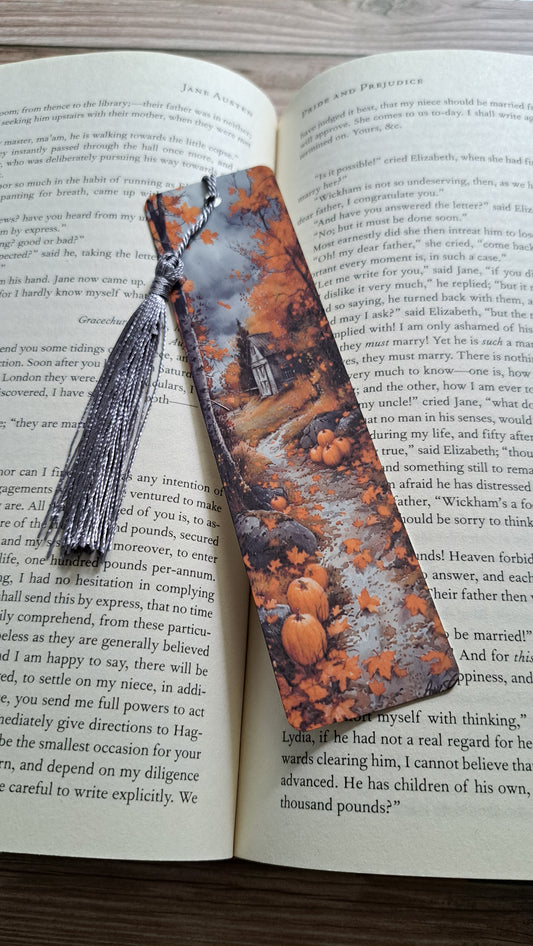 Autumn Scene 7 Page Marker (drk silver)