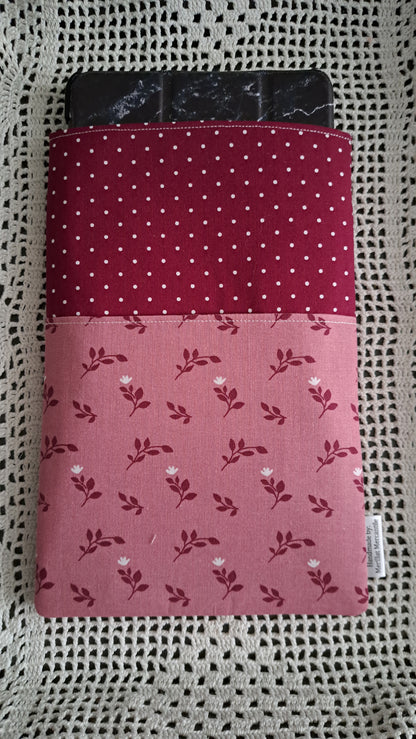Kindle-Book-Tablet Sleeve Dot & Roses
