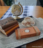 Single Tea Light Candle Holder American Walnut