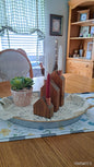 Set of Copper Chimney Candle Cottages Golden Mahogany GMSet1