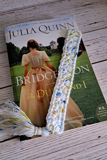 Crochet Spring Rain Bookmark