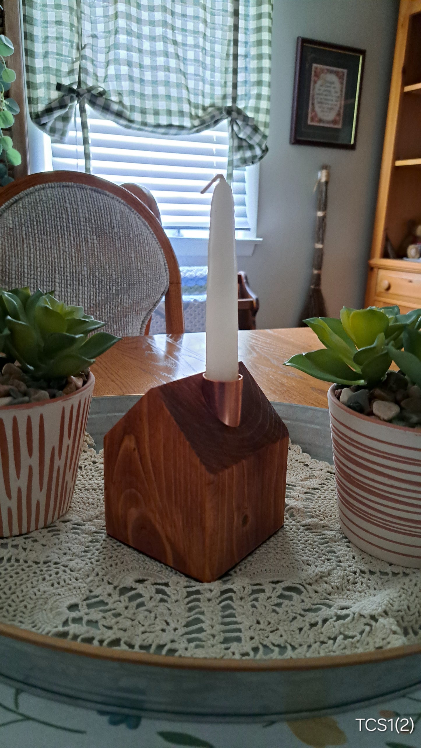 Copper Chimney Candle Cottage Traditional Cherry TCS1