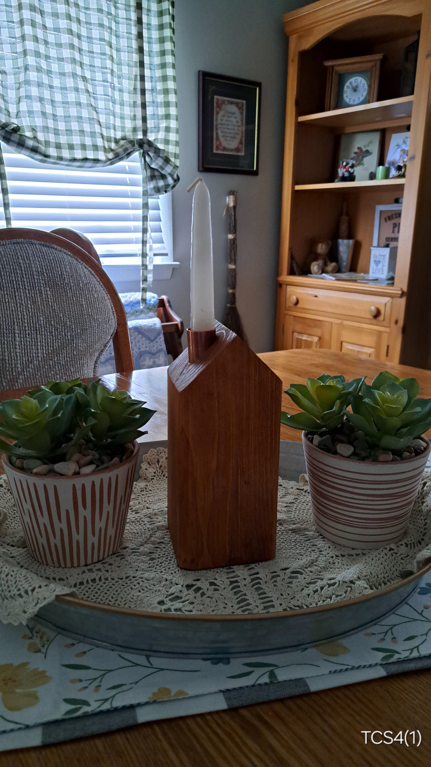 Copper Chimney Candle Cottage Traditional Cherry TCS4