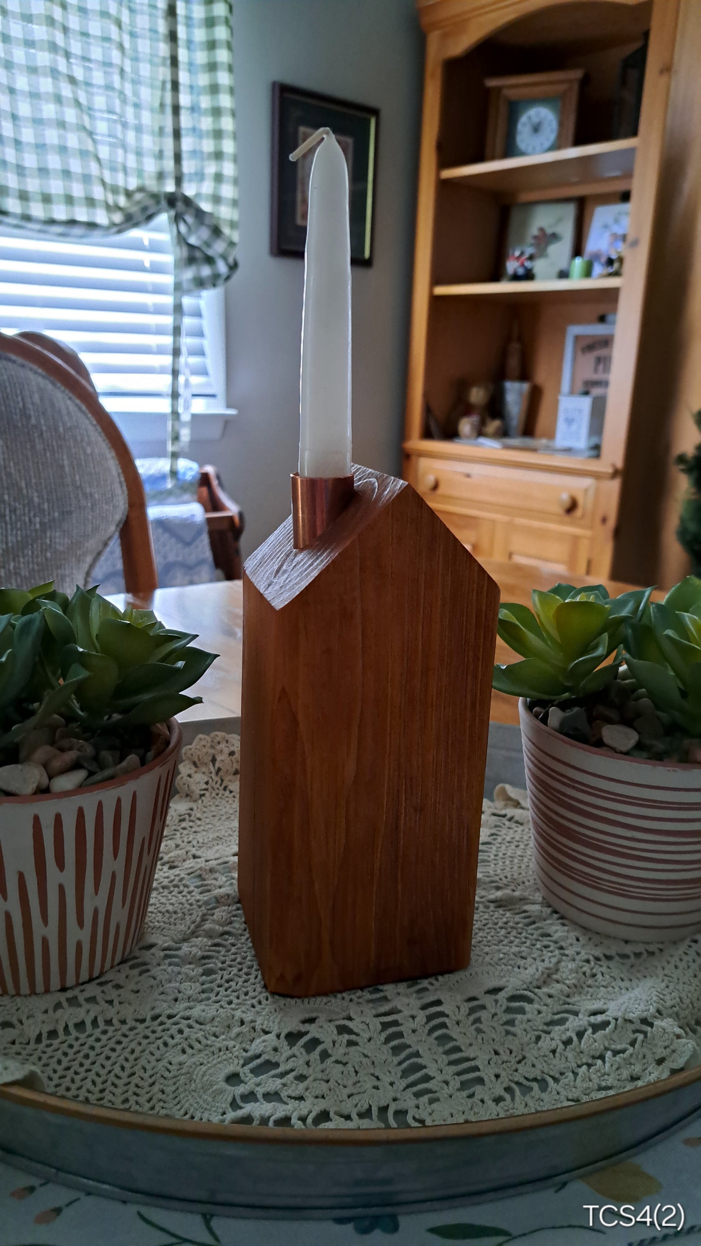 Copper Chimney Candle Cottage Traditional Cherry TCS4