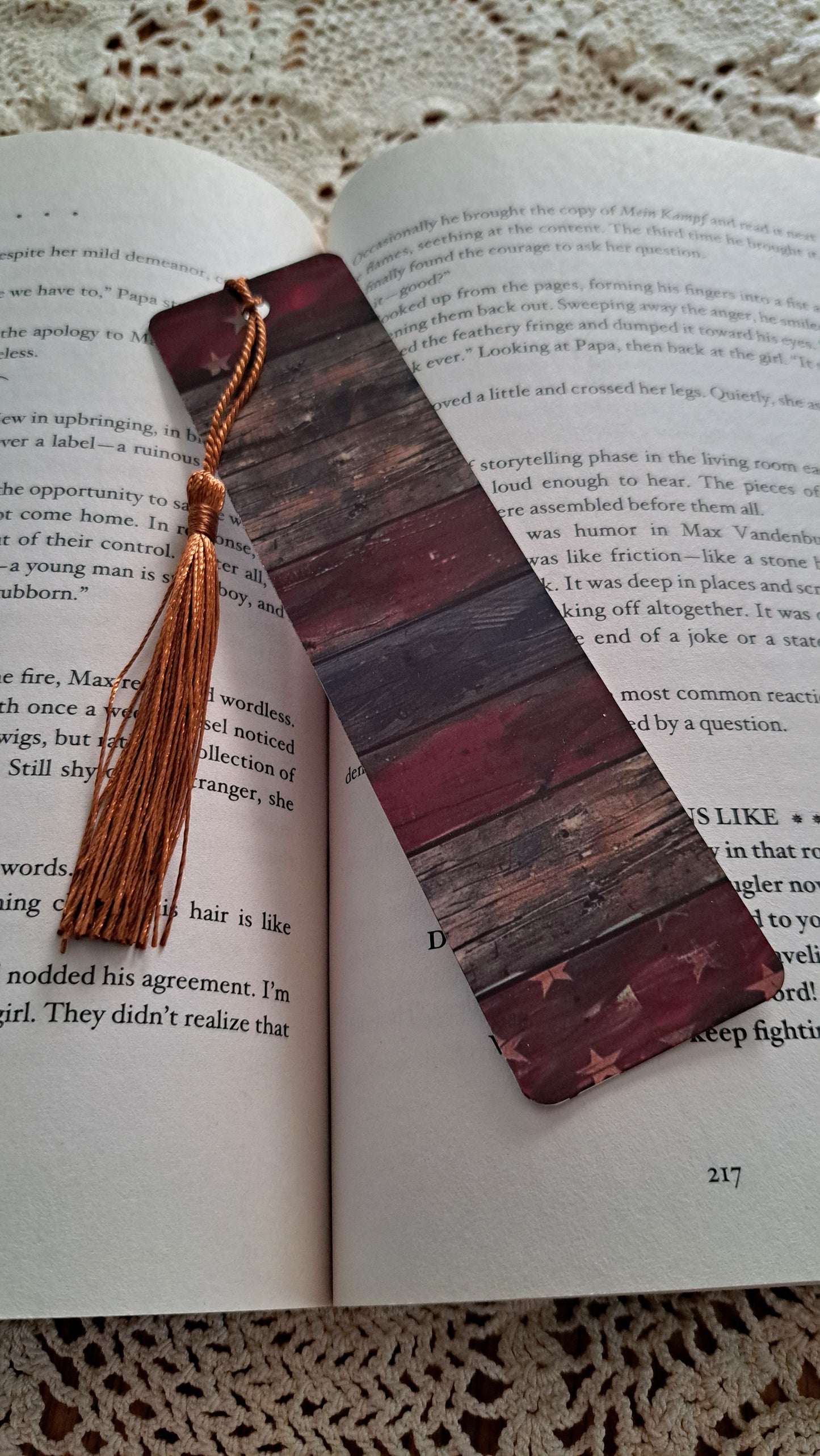 Metal American Flag Bookmark #10