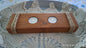 Double Tea Light Candle Holder American Walnut