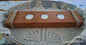 Triple Tea Light Candle Holder American Walnut