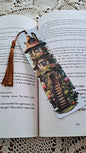 Metal Mushroom Fairy House With Bronze Tassel Bookmark