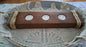 Triple Tea Light Candle Holder Dark Walnut