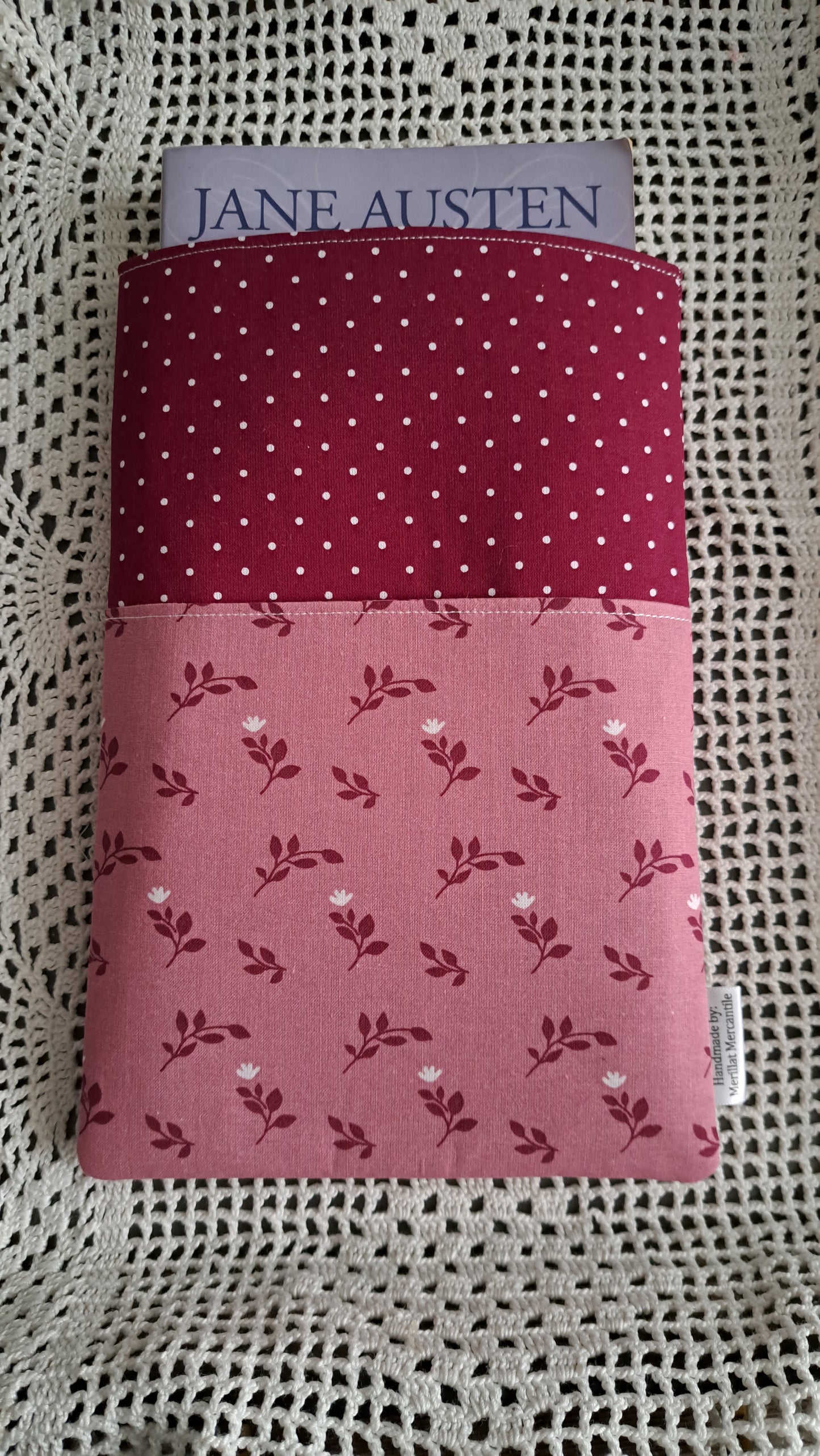 Kindle-Book-Tablet Sleeve Dot & Roses