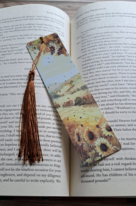 Golden Sunflowers Page Marker (bronze)