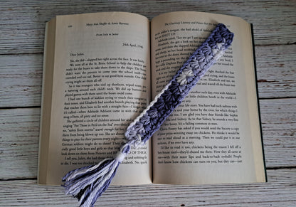 Crochet Grape Cream Bookmark