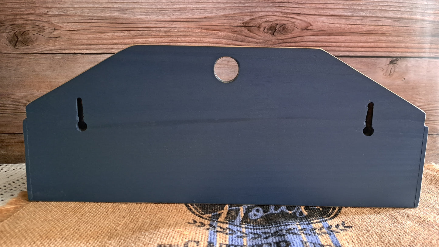Stars & Hearts Blue Wood Decor